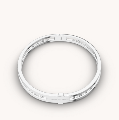 [⭐Lioran]ZERO 1 SPIRAL LOGO SILVER BRACELET