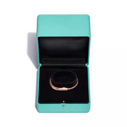 [Lioran]LOCK BRACELET ROSE DIAMOND PINK GOLD