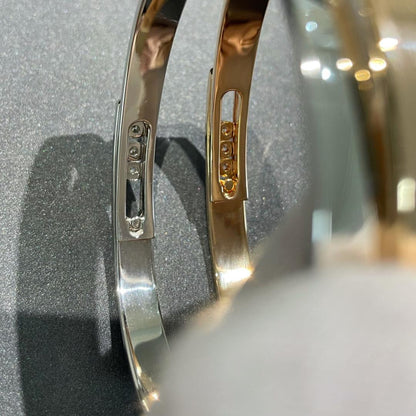 [⭐Lioran]Move Noa Rose Gold Pavé Diamond Bangle Bracelet