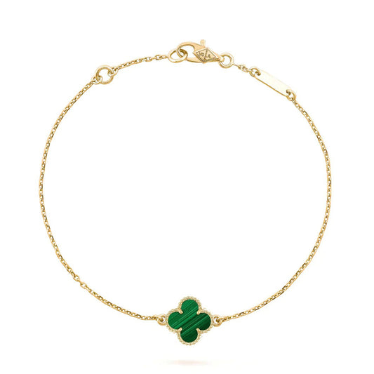 [⭐Lioran]CLOVER BRACELET MALACHITE 1 MOTIF