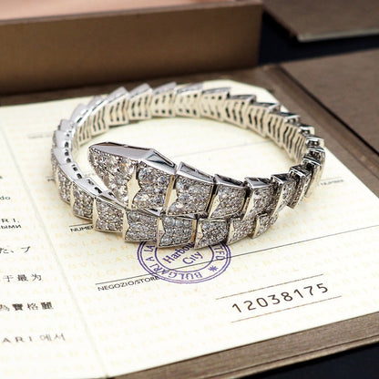 [⭐Lioran]SERPENTI BRACELET 8MM SILVEE DIAMOND