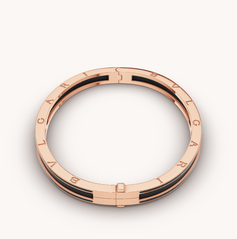 [⭐Lioran]ZERO 1 PINK GOLD WITH MATTE BLACK CERAMIC BRACELET