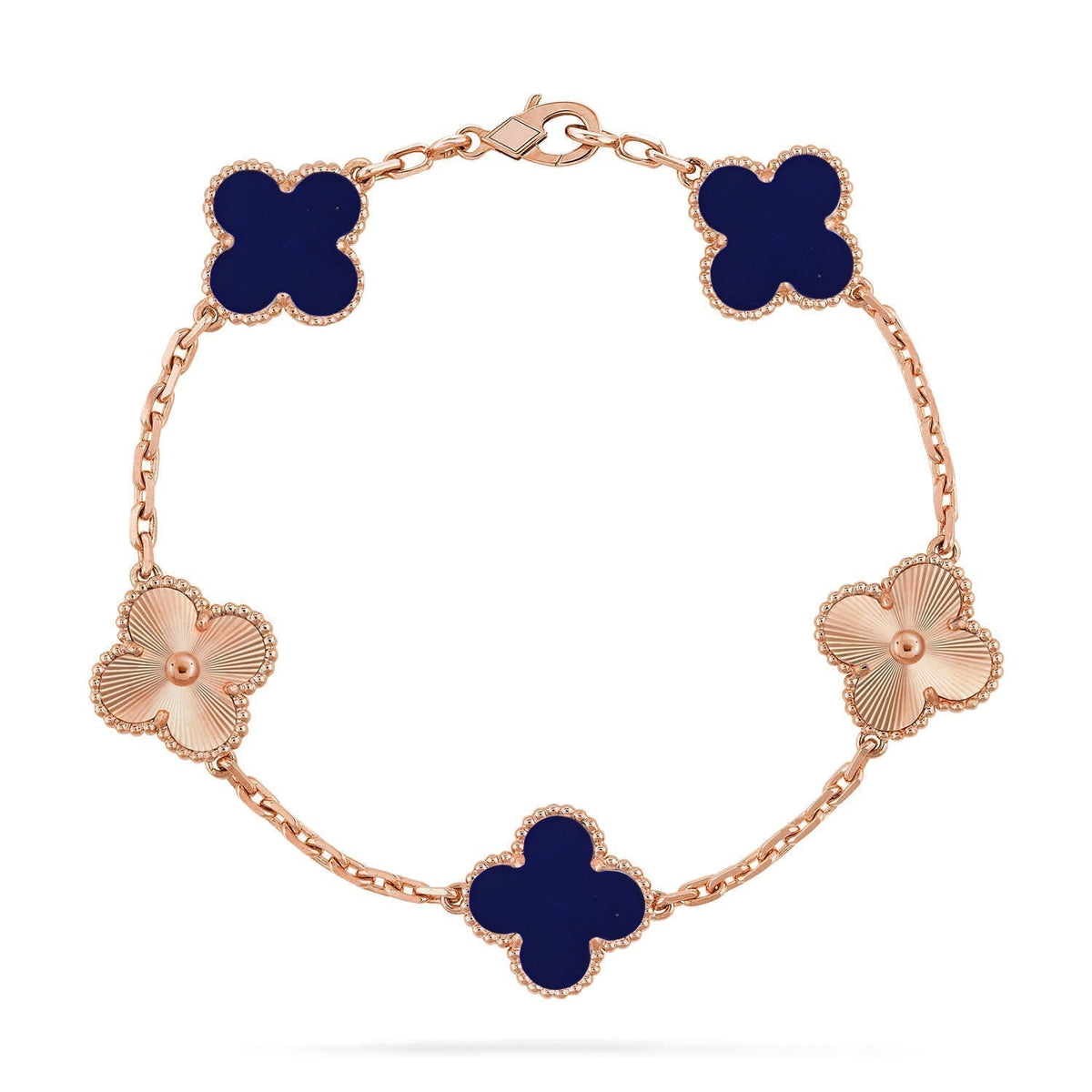 [⭐Lioran]CLOVER 5 MOTIF LAPIS LAZULI BRACELET COLLECTION