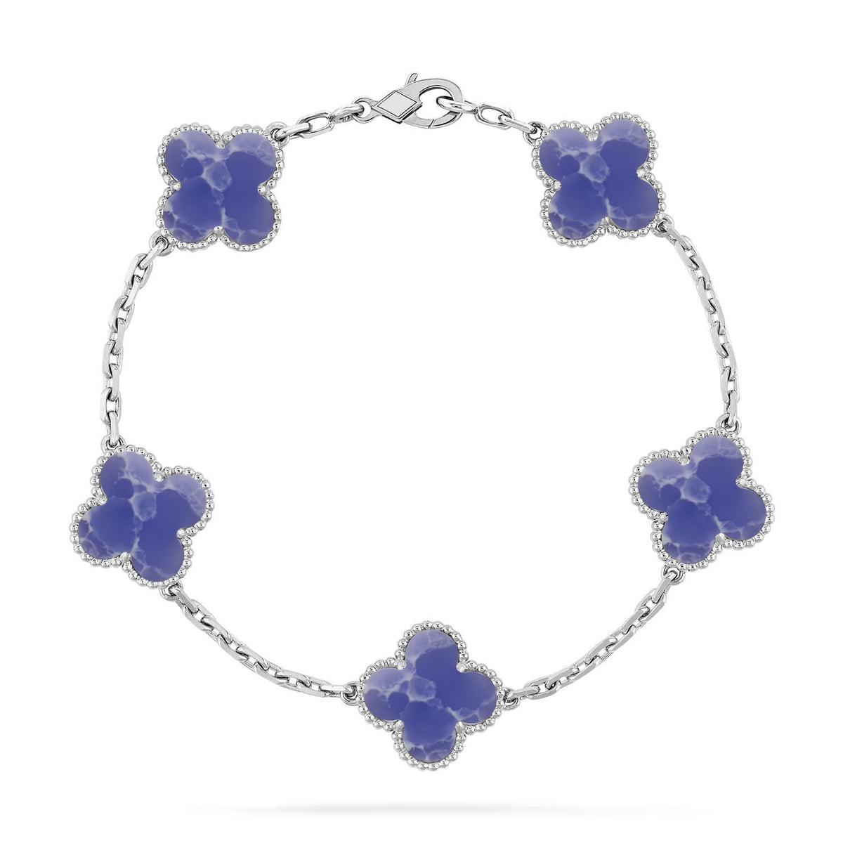 [⭐Lioran]CLOVER 5 MOTIF BLUE VEINS BRACELET COLLECTION