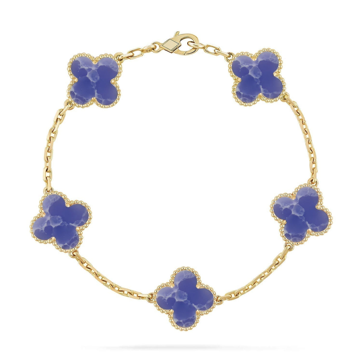 [⭐Lioran]CLOVER 5 MOTIF BLUE VEINS BRACELET COLLECTION