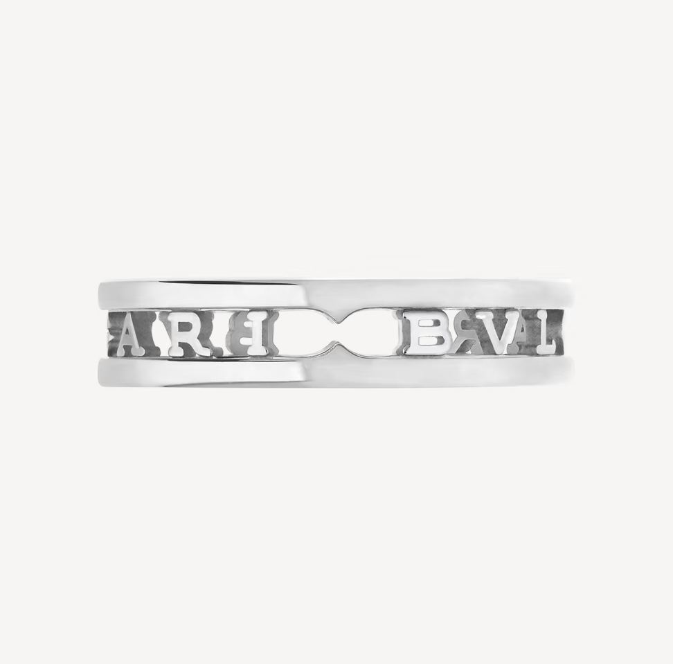 [⭐Lioran]ZERO 1 ONE-BAND WITH OPENWORK LOGO SPIRAL RING