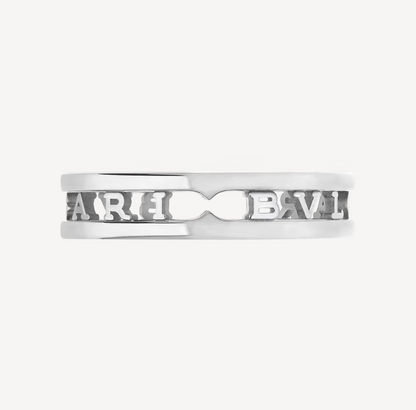 [⭐Lioran]ZERO 1 ONE-BAND WITH OPENWORK LOGO SPIRAL RING
