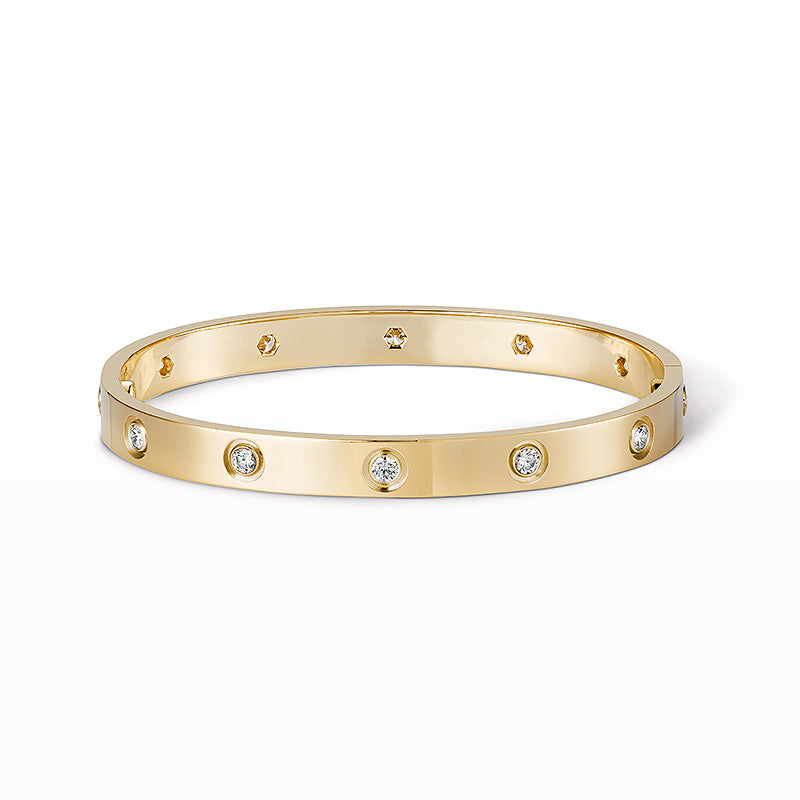 [⭐Lioran]LOVE BRACELET 6.1MM 10 DIAMONDS