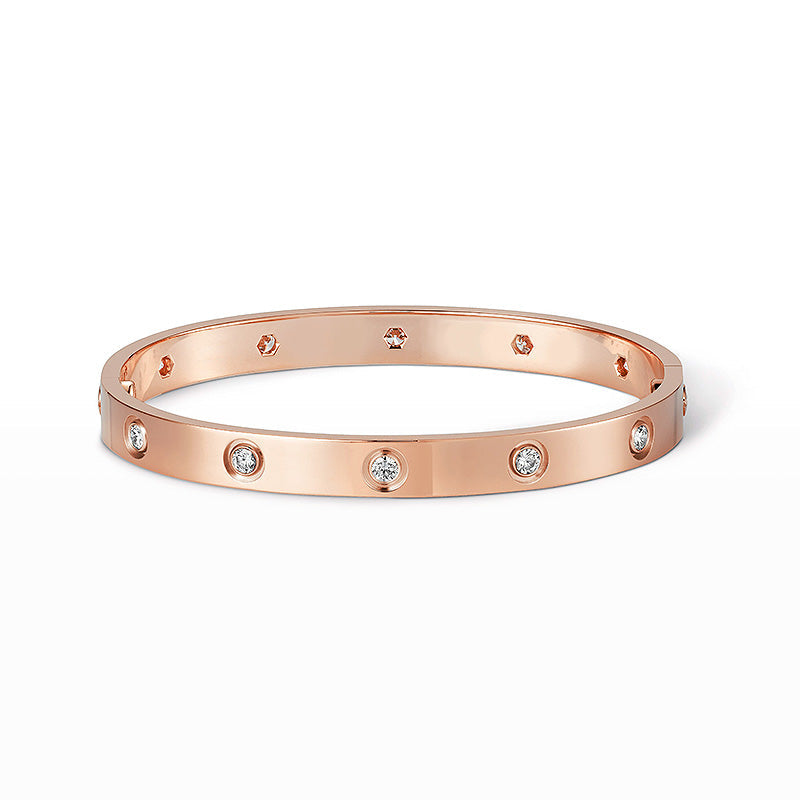 [⭐Lioran]LOVE BRACELET 6.1MM 10 DIAMONDS