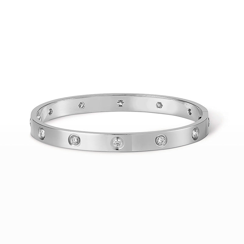 [⭐Lioran]LOVE BRACELET 6.1MM 10 DIAMONDS