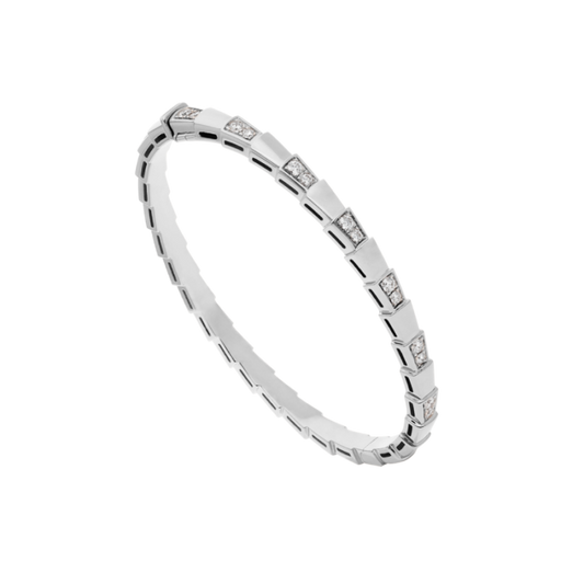 [⭐Lioran]SERPENTI BRACELET SILVER DIAMOND