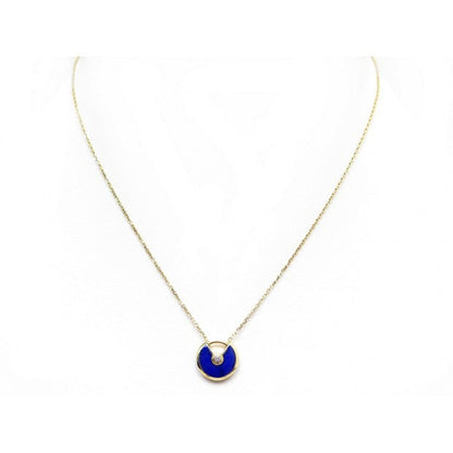 [⭐Lioran]AMULETTE ROSE GOLD AGATE NECKLACE