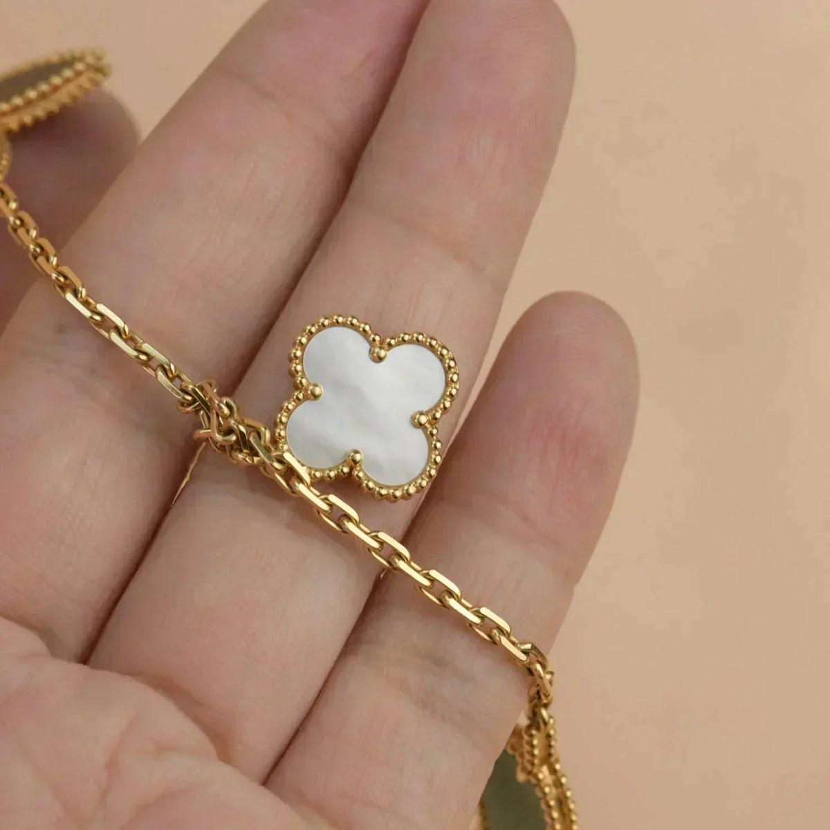 [⭐Lioran]LUCKY SPRING 5 MOTIF GOLD BRACELET