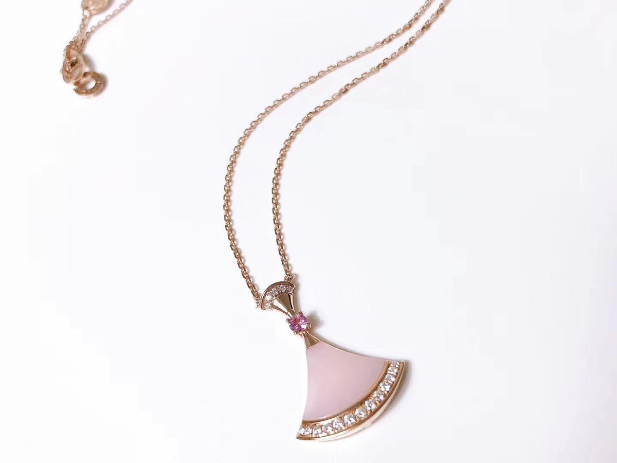 [⭐Lioran]DREAM NECKLACE PINK MOP DIAMOND