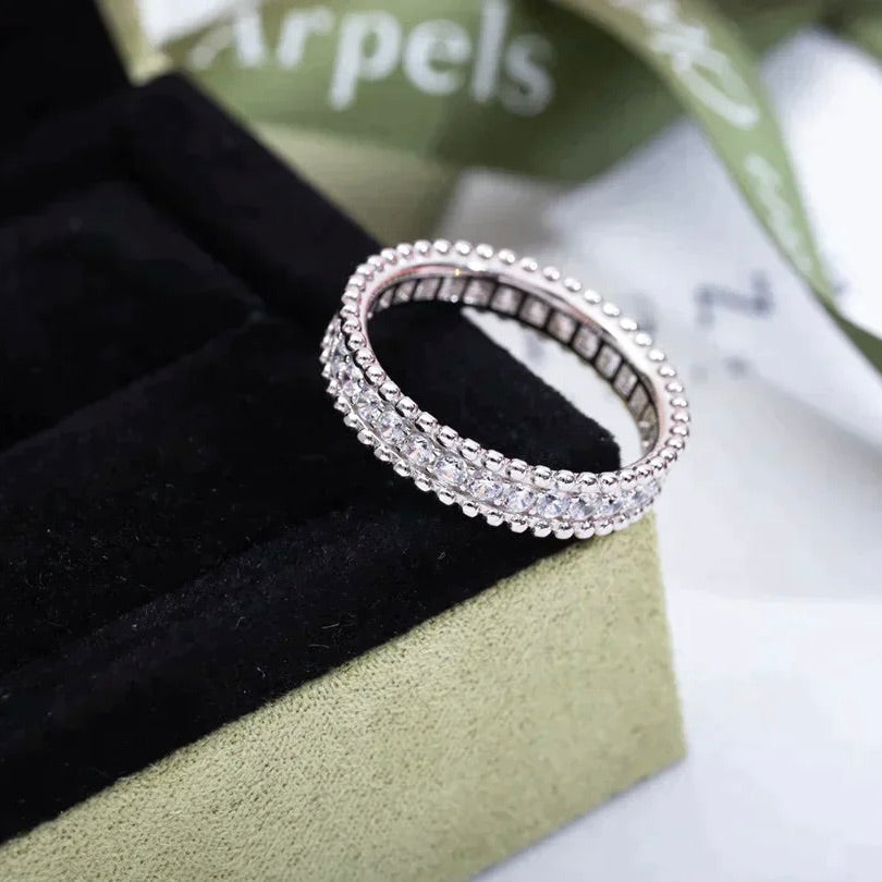 [⭐Lioran]PERLEE DIAMOND SILVER RING