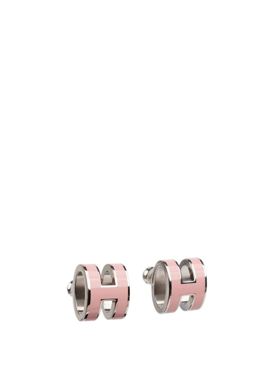 [⭐Lioran]MINI POP H SILVER EARRINGS PINK
