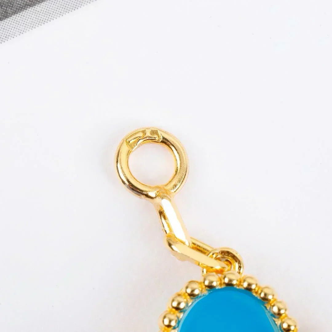 [⭐Lioran] CLOVER 5 MOTIF TURQUOISE BRACELET COLLECTION