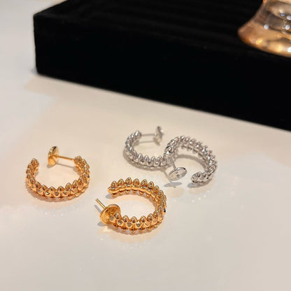 [⭐Lioran]CLASH SMALL HOOP EARRINGS