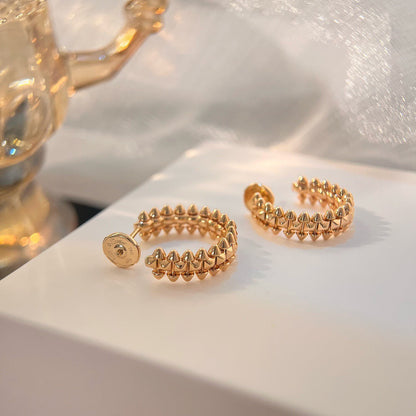 [⭐Lioran]CLASH SMALL HOOP EARRINGS