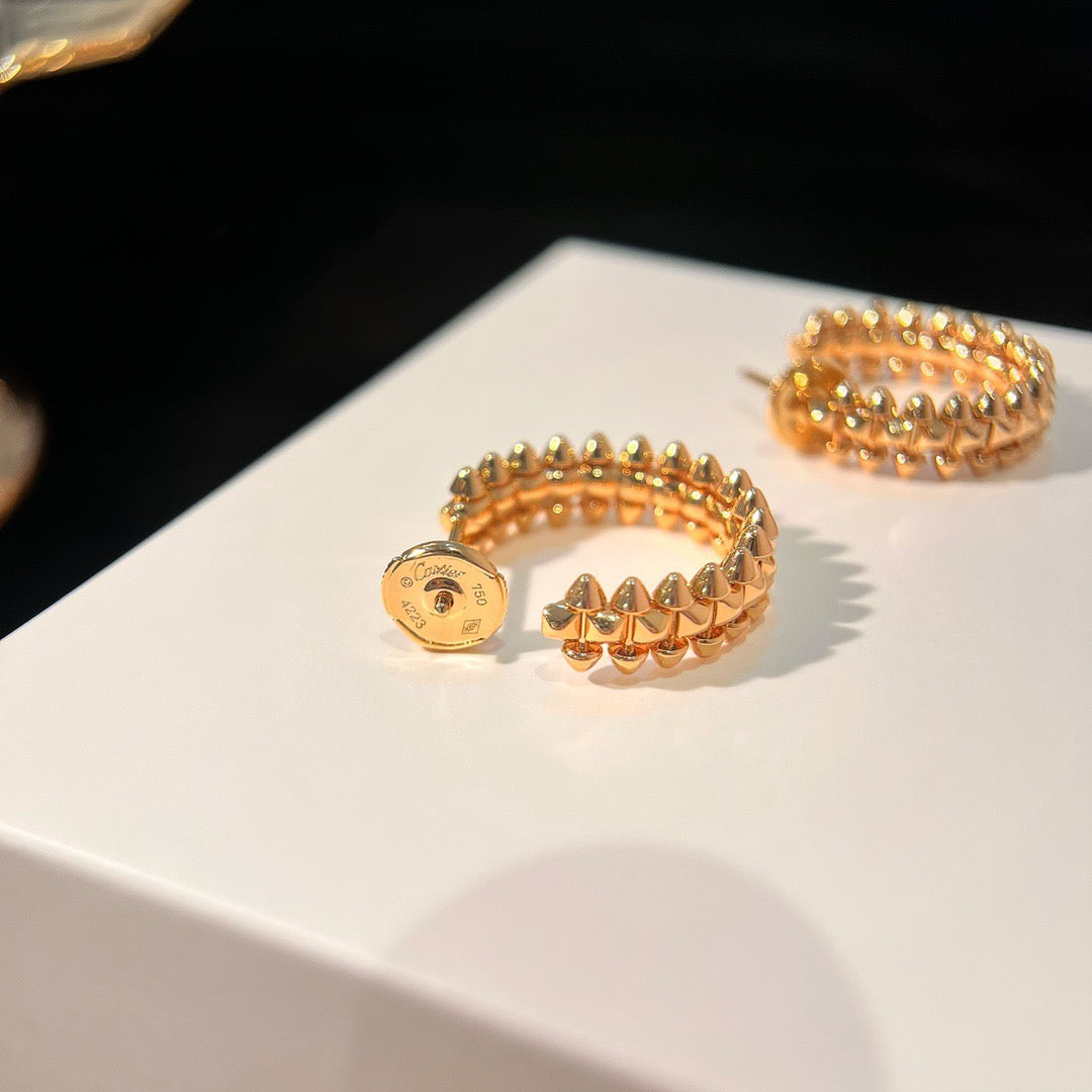 [⭐Lioran]CLASH SMALL HOOP EARRINGS