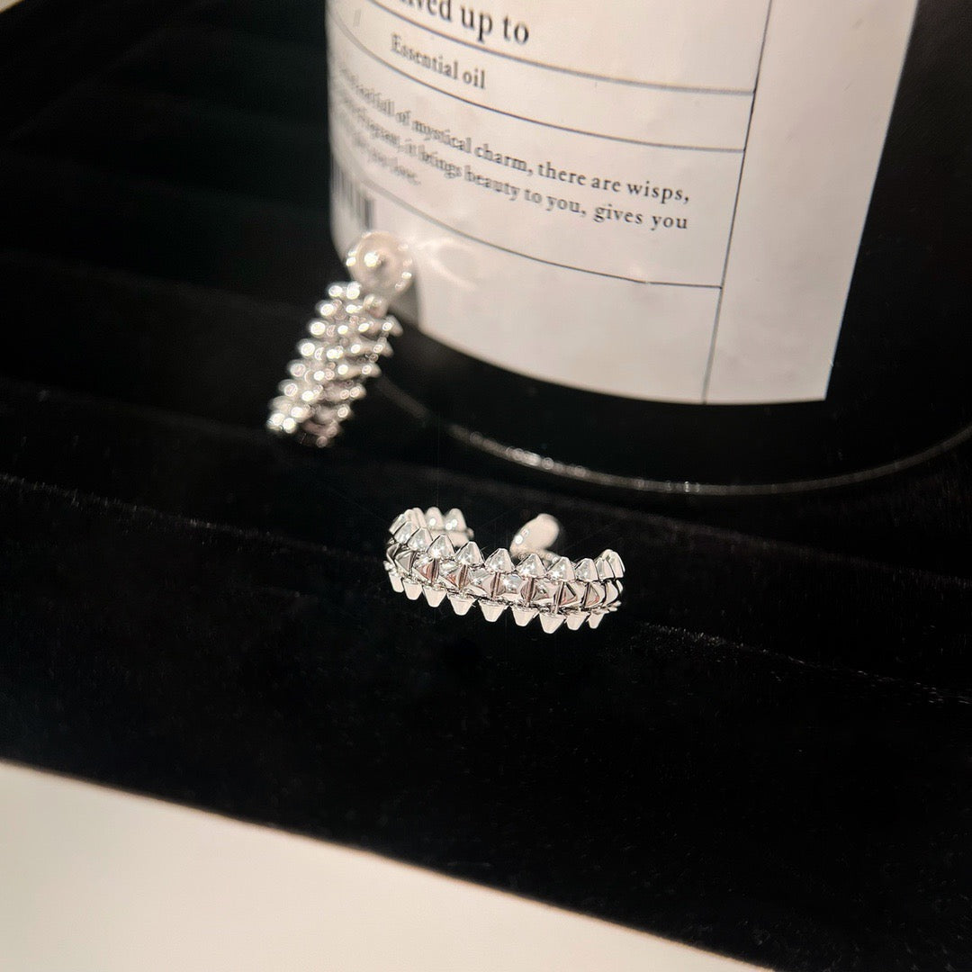 [⭐Lioran]CLASH SMALL HOOP EARRINGS