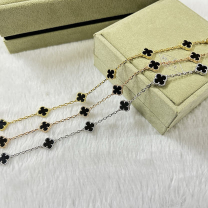 [⭐Lioran]CLOVER 6 MOTIF  ONYXS BRACELET