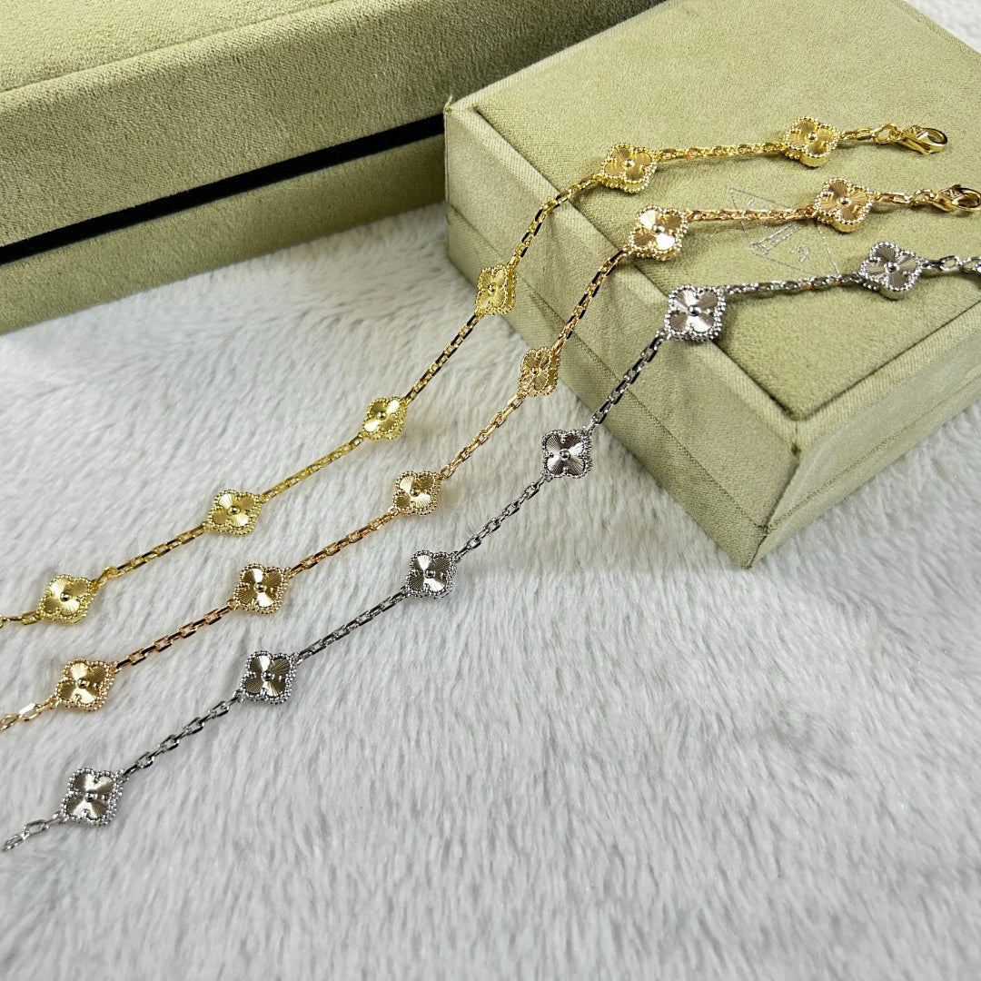 [⭐Lioran]CLOVER 6 MOTIF DIAMOND BRACELET