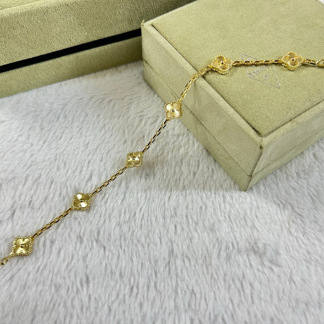 [⭐Lioran]CLOVER 6 MOTIF DIAMOND BRACELET