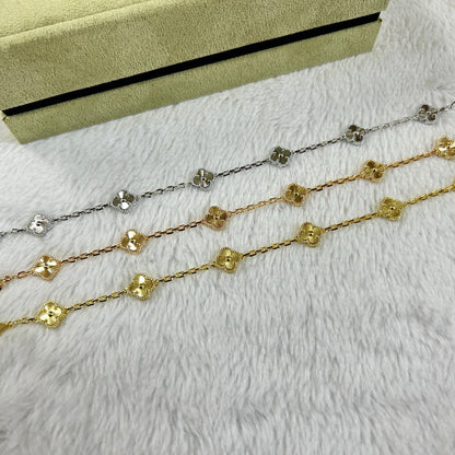 [⭐Lioran]CLOVER 6 MOTIF DIAMOND BRACELET