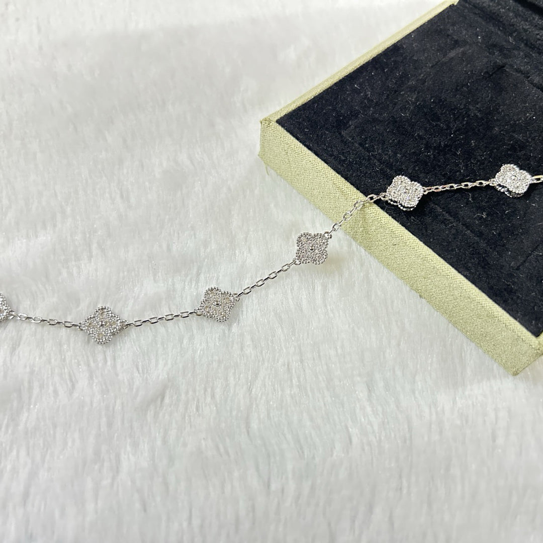 [⭐Lioran]CLOVER 6 MOTIF DIAMOND BRACELET