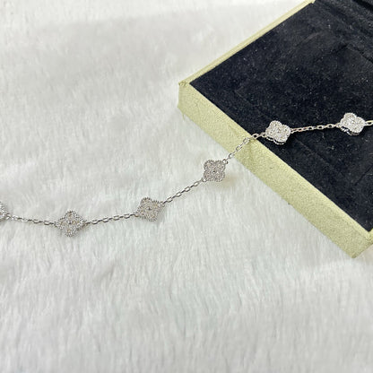 [⭐Lioran]CLOVER 6 MOTIF DIAMOND BRACELET