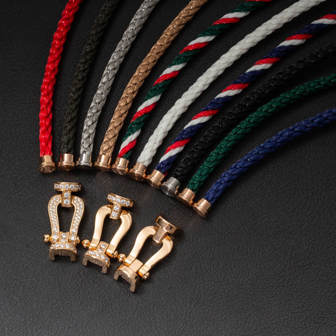 [⭐Lioran]FORCE LARGE HORSESHOE NO DIAMOND BRACELET GOLD