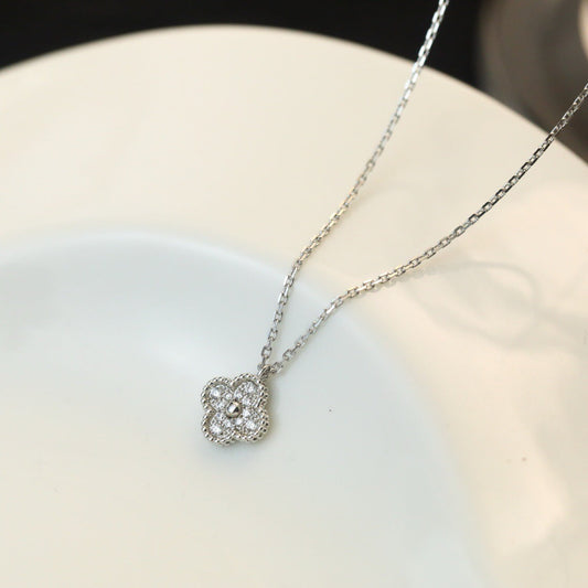 [⭐Lioran]CLOVER MINI 9.5MM PENDANT DIAMOND NECKLACE