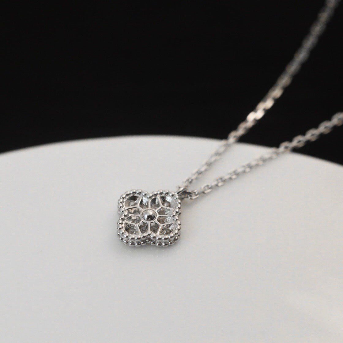 [⭐Lioran]CLOVER MINI 9.5MM PENDANT DIAMOND NECKLACE