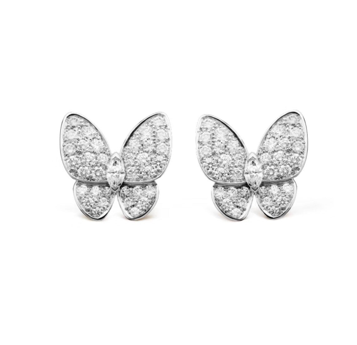 [⭐Lioran]BUTTERFLY ALL DIAMOND EARRINGS
