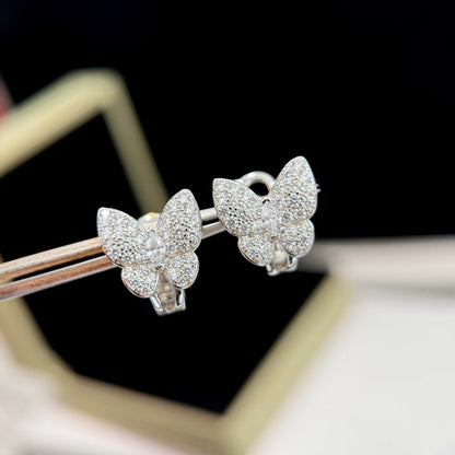 [⭐Lioran]BUTTERFLY ALL DIAMOND EARRINGS