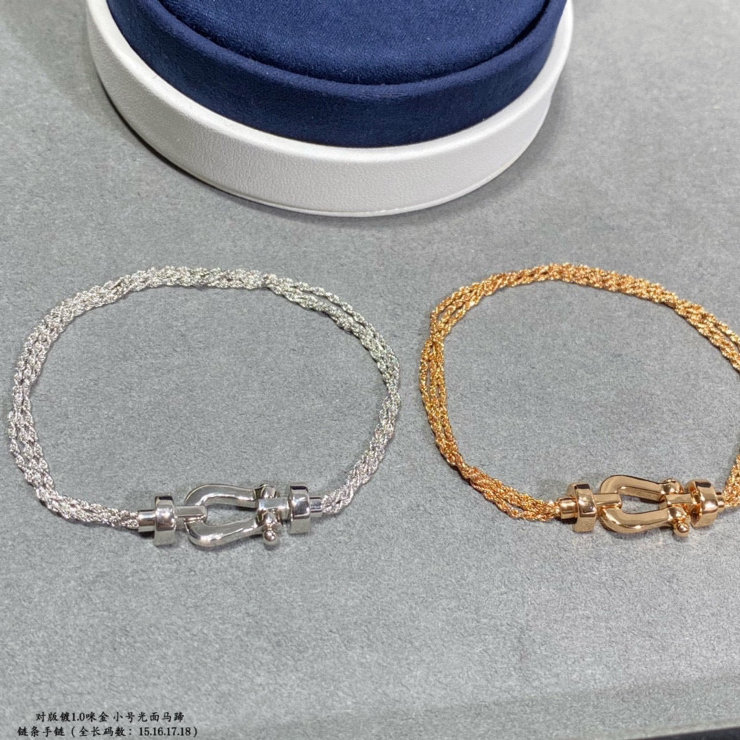 [⭐Lioran]FORCE SMALL HORSESHOE  DIAMOND CHAIN ROPE BRACELET
