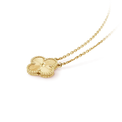 [⭐Lioran]CLOVER 15MM LASER NECKLACE