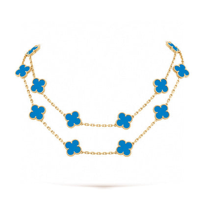 [⭐Lioran]CLOVER 20 MOTIFS TURQUOISE GOLD