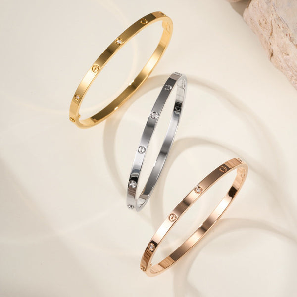 [⭐Lioran]LOVE BRACELET 3.65MM 6 DIAMONDS