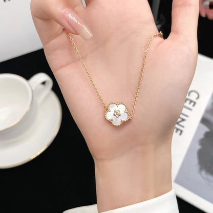[⭐Lioran]LUCKY WHITE MOP PLUM BLOSSOM  BRACELET