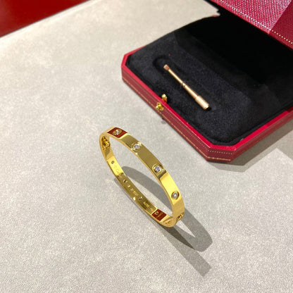 [⭐Lioran]LOVE BRACELET 6.1MM 10 DIAMONDS