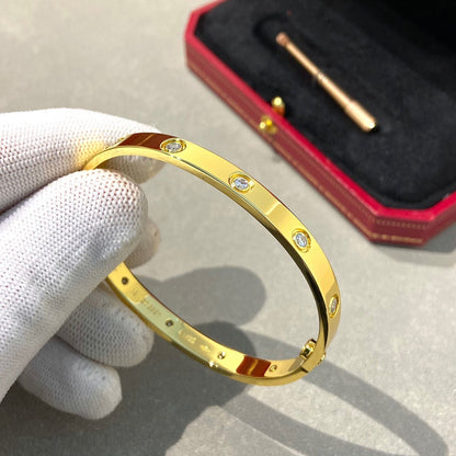 [⭐Lioran]LOVE BRACELET 6.1MM 10 DIAMONDS