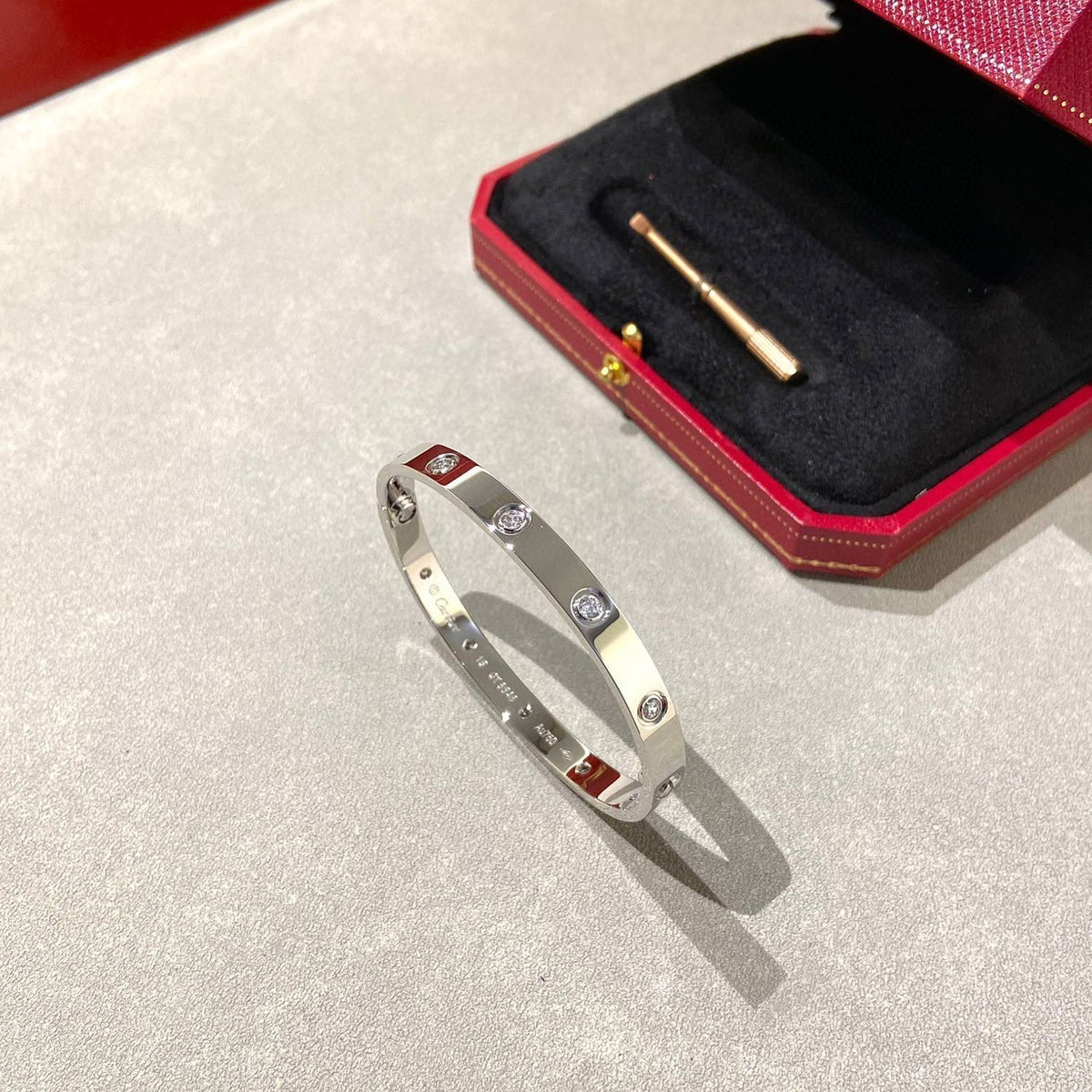 [⭐Lioran]LOVE BRACELET 6.1MM 10 DIAMONDS