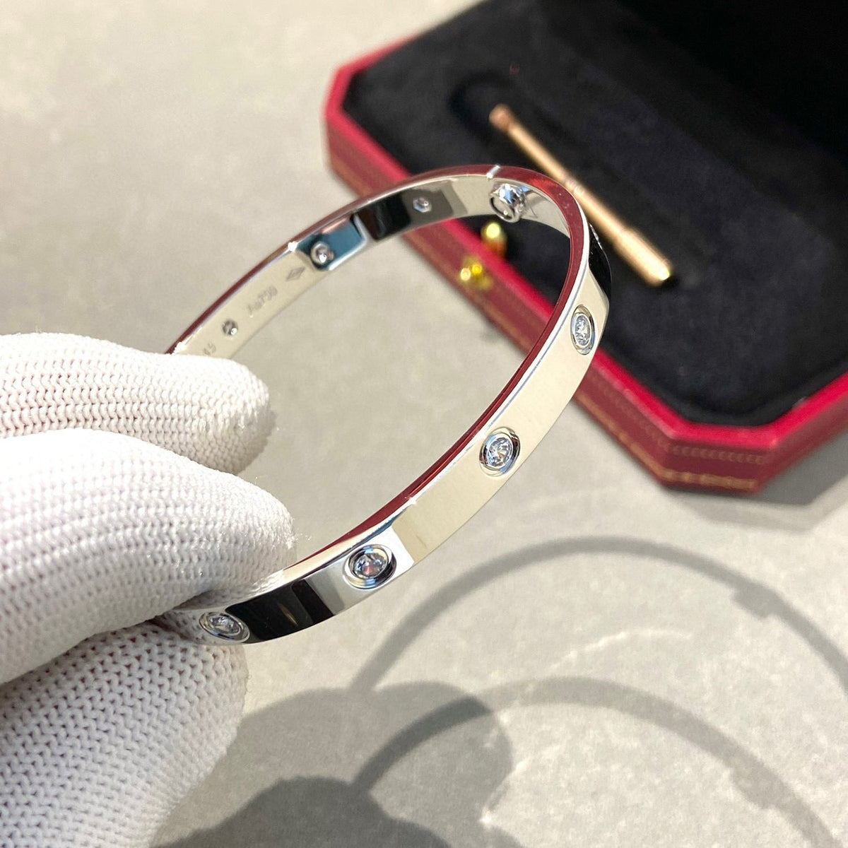 [⭐Lioran]LOVE BRACELET 6.1MM 10 DIAMONDS