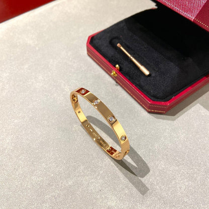 [⭐Lioran]LOVE BRACELET 6.1MM 10 DIAMONDS