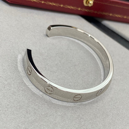 [⭐Lioran]LOVE BRACELET 6.1MM 1 DIAMOND OPEN CUFF
