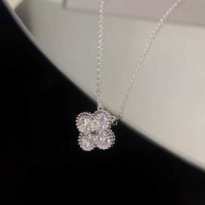 [⭐Lioran]CLOVER 15MM DIAMOND SINGLE FLOWER NECKLACE