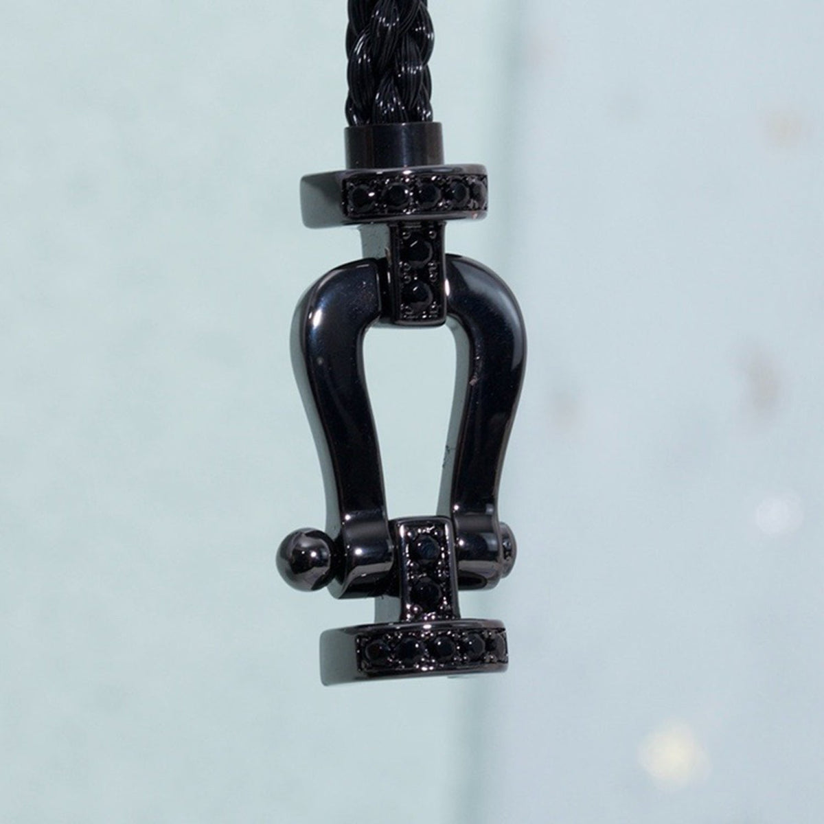 [⭐Lioran]FORCE LARGE SERIES HORSESHOE BLACK SAMURAI BRACELET