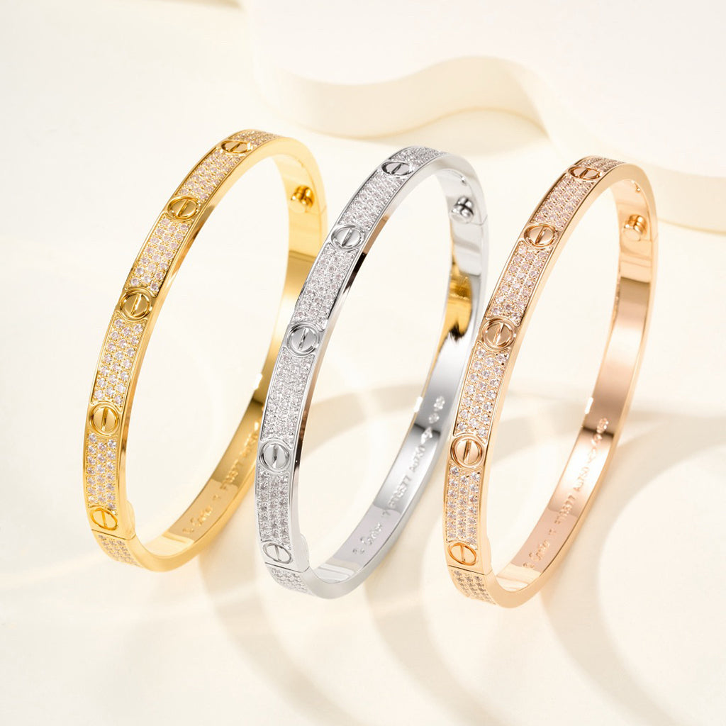 [⭐Lioran]LOVE BRACELET 4.8MM DIAMOND-PAVED